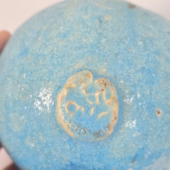 Manousos Chalkiadakis Ceramic Pomegranate Paperweight Greek Studio Artist - Picture 12 of 12